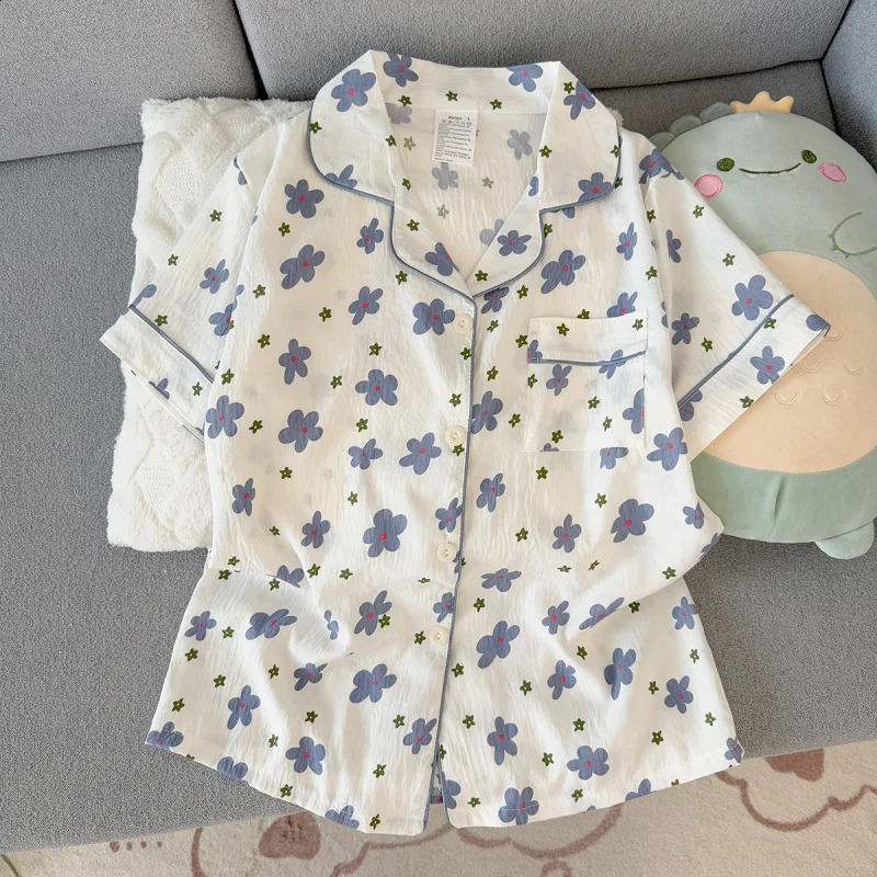 2Summer shortsleeve pajama set for women comfortable and trendy shorts that can be worn outside home wear 260625 - view 4