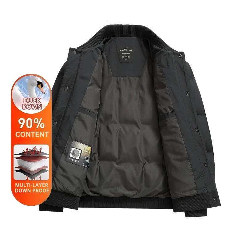 High End 95% Brand Casual Fashion Men Down Jacket Streetwear Winter New Bomber Windbreaker Puffer Light Feather Coats W260626 - view 3