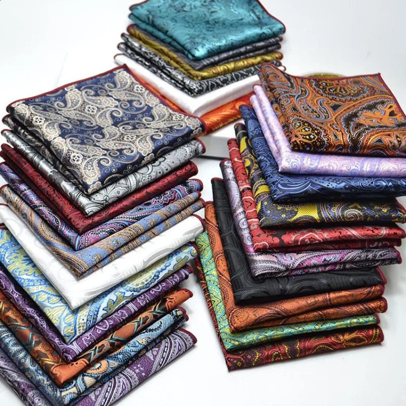 Mens Pocket Towel Korean Version Cashew Flower Small Square Suit Handkerchief Versatile Dress 2424cm 260626
