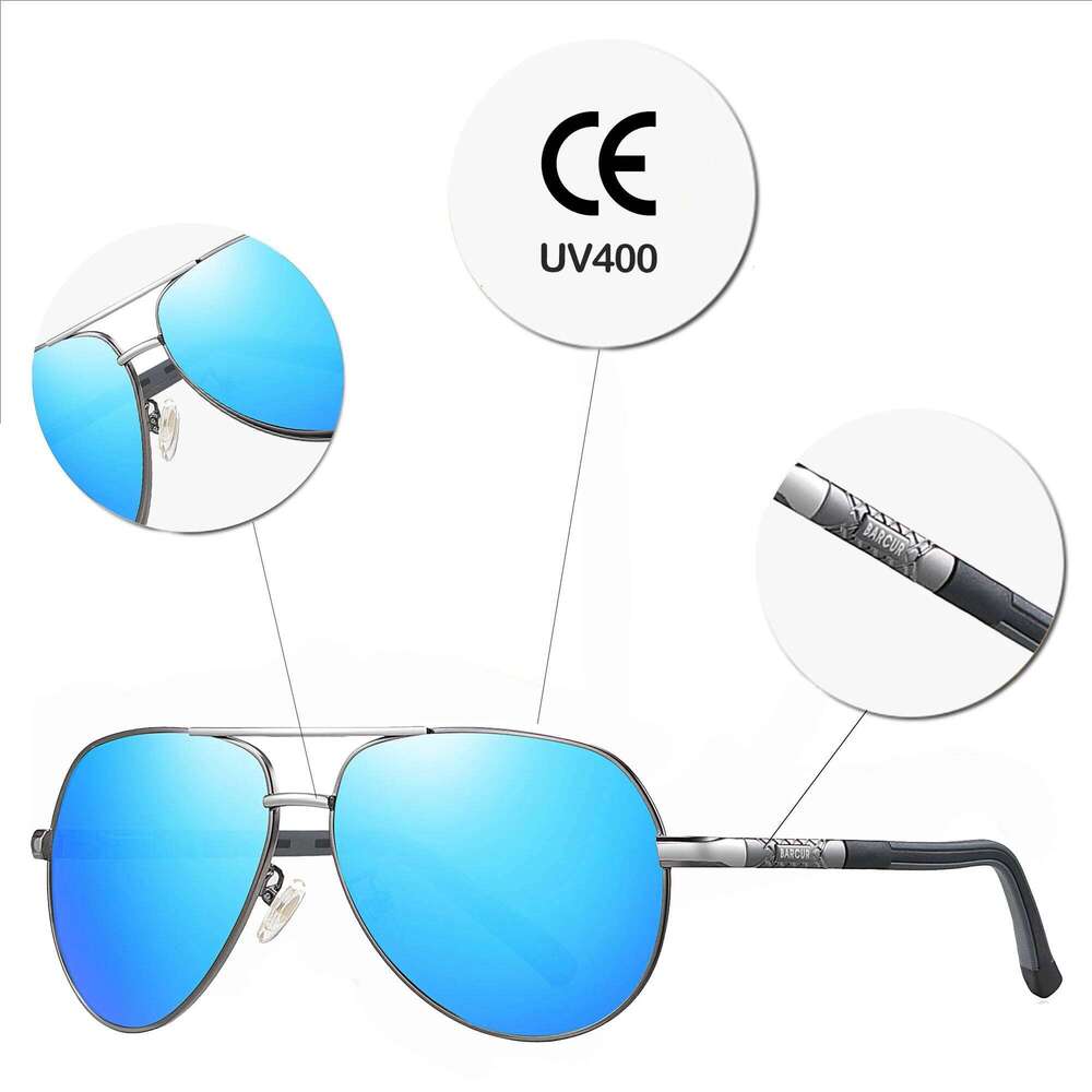 BARCUR Fashion Glasses Hot Style Men sunglasses Polarized UV400 Protection Driving Sun Glass Male Oculos De Sol 26Y0626 - view 6