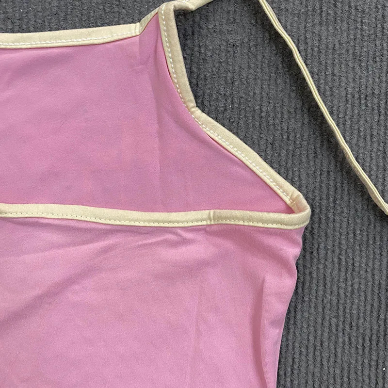 Summer Harajuku Women Clothing Halter Aesthetic Sexy Pink Kawaii Automotive Print Sleeveless Tanks 2000s Crop Vintage Cute Vest 260626 - view 7