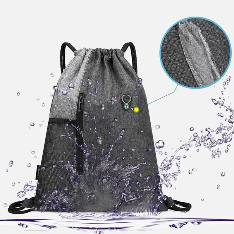 Folding Backpack Hiking Bag Lightweight Drawstring Fashionable Bundling Rope Sports 260625 - view 3