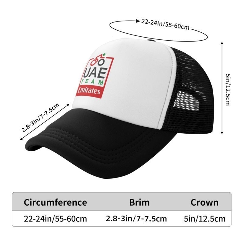 UAE Road Vehicle Print Mesh Baseball Cap Summer Breathable Sun Visor Hats Unisex Adjustable Adults Trucker Hat 260624 - view 6