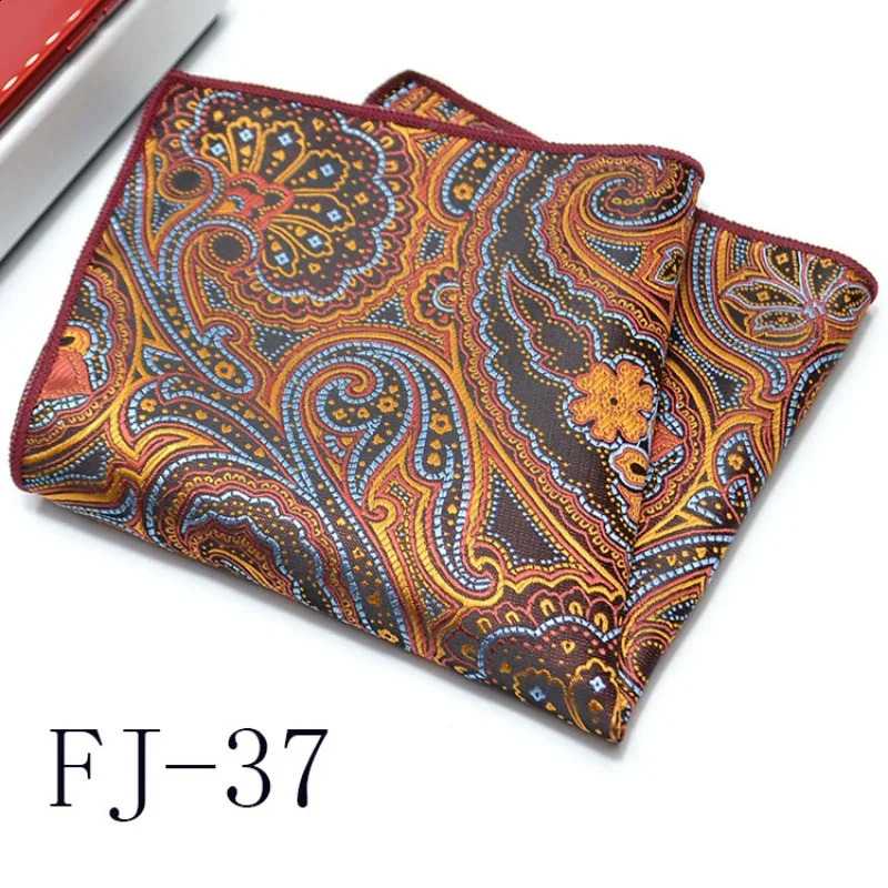 Mens Pocket Towel Korean Version Cashew Flower Small Square Suit Handkerchief Versatile Dress 2424cm 260626 - view 6