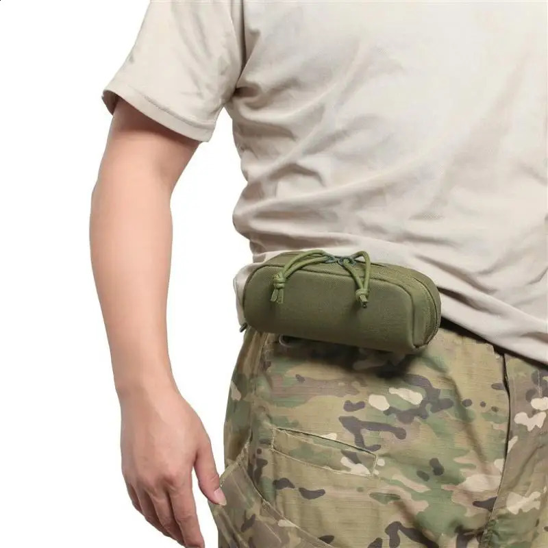 Portable Glasses Pouch Soft Sunglasses Case Waist Storage Bag Utility Organizer for Hiking Sports 260625 - view 5