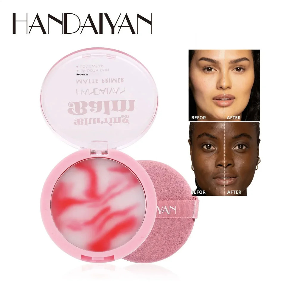 Waterproof Light Mist No-Powder Matte Concealer - Oil Control Brightening Complexion Setting Powder with Powder Puff for Makeup 260625 - view 3