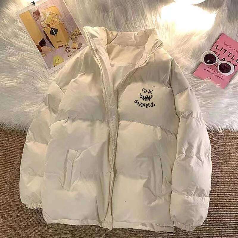 Down men's 2025 new thick couple trendy brand warm winter oversized cotton jacket W260626 - view 3