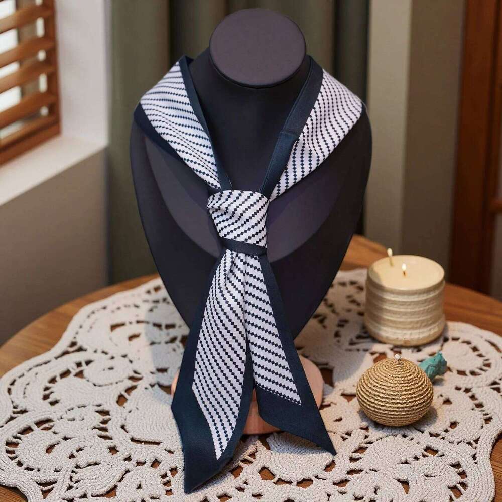 Fashion Silk Ribbon for Women Bag Handle Wrap Hair Tie Long Neck Scarf Multiuse Headband Elegant Daily Accessories 26Y06226 - view 4