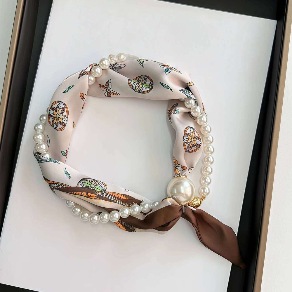 Necklaces Pearls Magnetic Buckles Short Collarbones Clothing Accessories Neck Protection Scar Covering Women's Scarves 26Y06226
