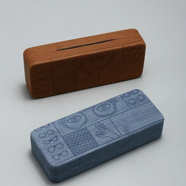 Square Glasses Pattern Glasses Case for Women Mens Fashion Hard Shell Optical Sunglasses Glasses Box Holder Eyewear Accessories 260625 - view 3