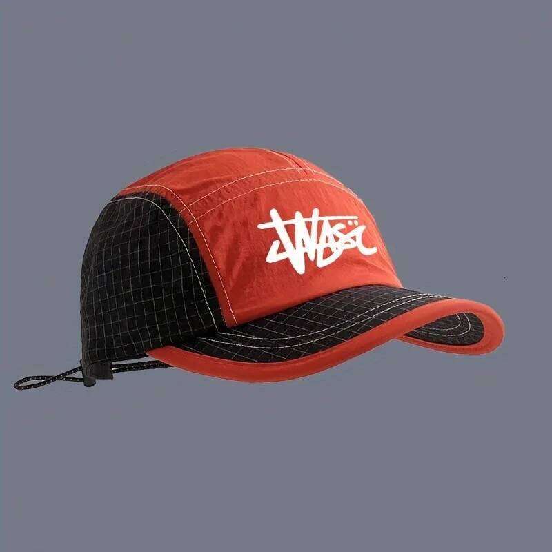 2025 New Short Brim Hat Men's Color Block Summer Lightweight Quick-Dry Five-Panel Baseball Cap Outdoor Running Sports Visor W260626 - view 4
