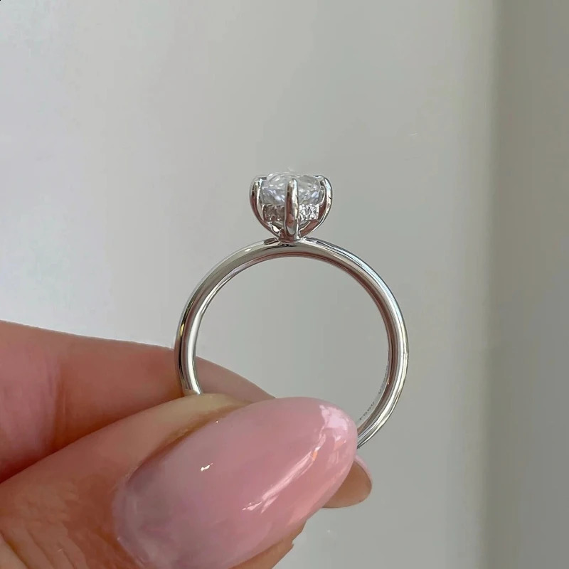 GRA 2CT Marquise Diamond Wedding Engagement Rings for Women 925 Sterling Silver y Gemstone Fine Jewelry 260625 - view 3