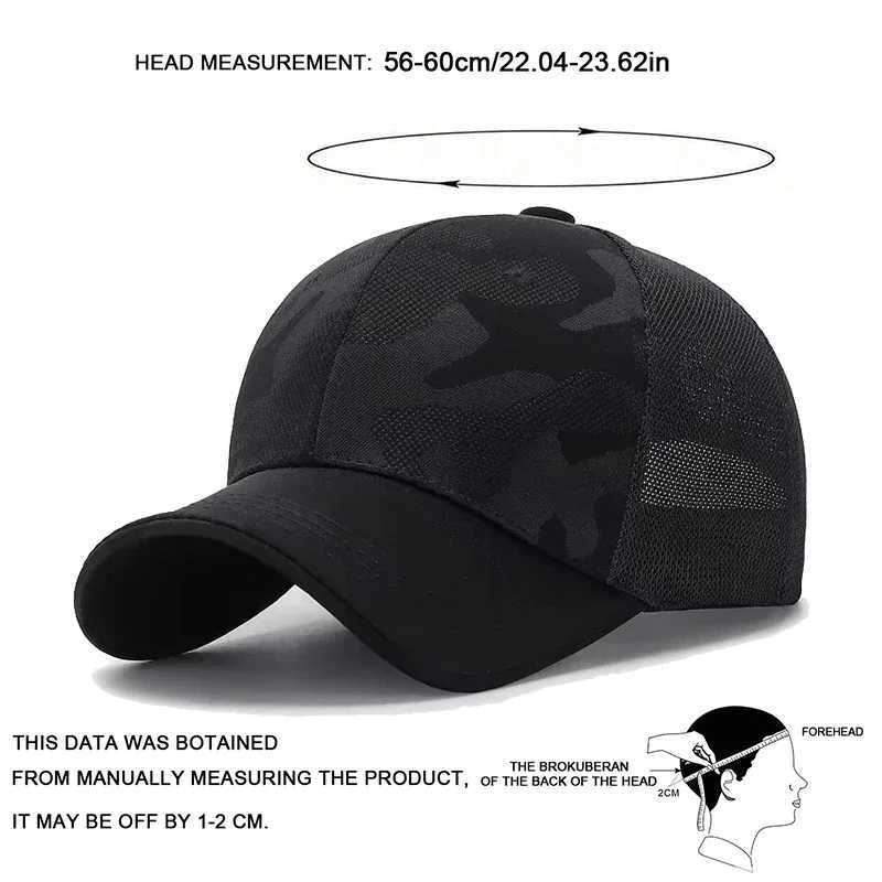 Light Plate Camouflage Breathable Unisex Baseball Net Caps Spring Summer Outdoor Adjustable Casual Hats Dad Hat Sunscreen Hat M260626 - view 3
