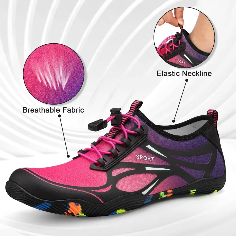 Water Shoes for Men Women River Swim Beach Lake Pool Aqua Socks Barefoot Quick Dry Hiking Surfing Kayaking Cruise Essentials 260626 - view 3
