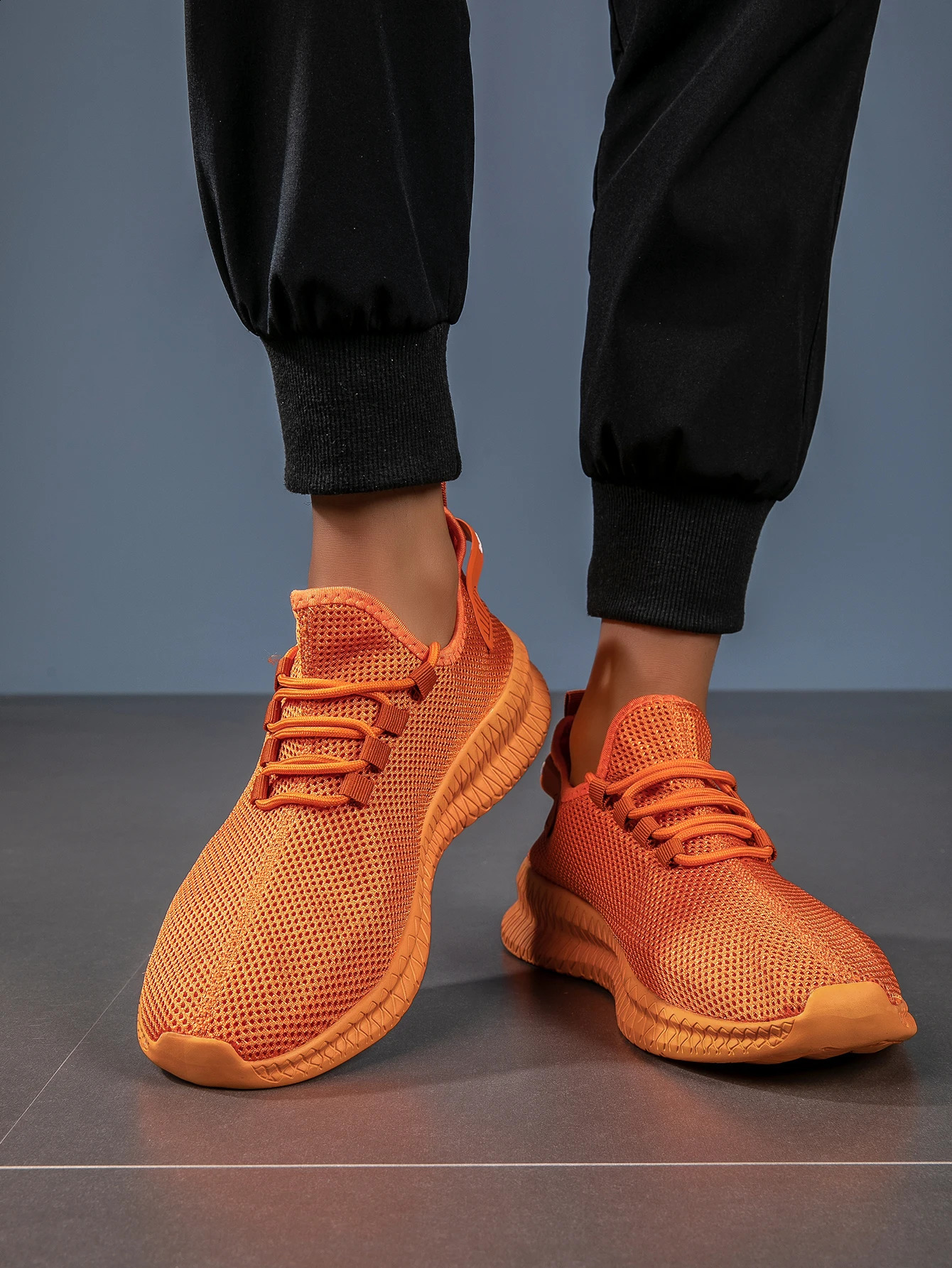 Mens Lightweight Breathable Running Shoes with LaceUp n Comfortable AllDay Versatile Fashionable Mesh Upper 260626 - view 6