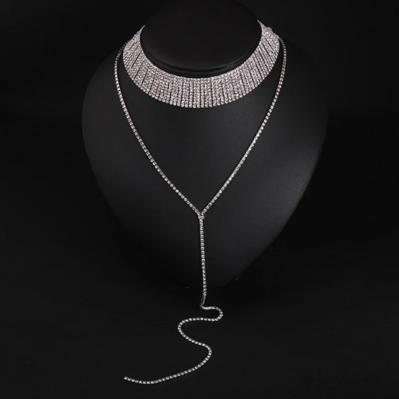 Selling Rhinestone Choker Crystal Gem y Chokers Collar Chocker Chunky Y Necklace Women Jewelry Accessories Gifts 260624 - view 6