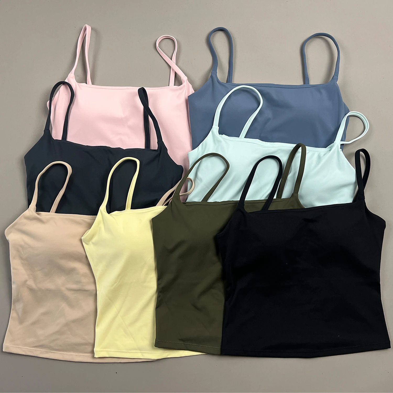 Softmotion Strappy Mid Vest Womens Yoga Sports Vest Fitness Bra Tank Tops Push-up Sports Bra Fitness Workout Running Gym Tops 260626 - view 3