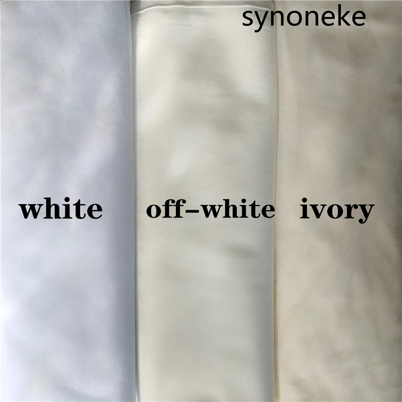 Po One Layer Bridal Veil with Comb White Lace Edge Ivory Appliqued Cathedral Wedding Veil for Brides 260617 - view 7