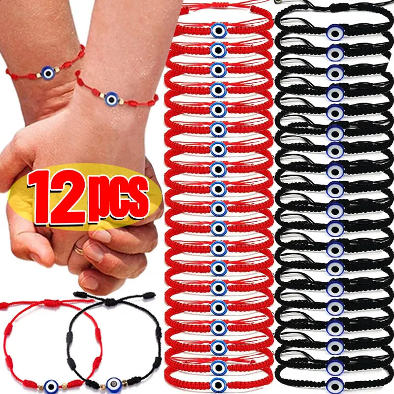 212pcs Lucky Red String Bracelet for Couple Good Luck Amulet Success Rope s Braided Wristband Handmade Jewelry Gift 260617
