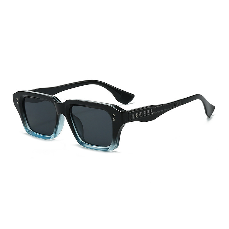 New Square Frame Rivet Men, European American Style, Unique And High-End For Women, Casual Wear Sunglasses - view 6