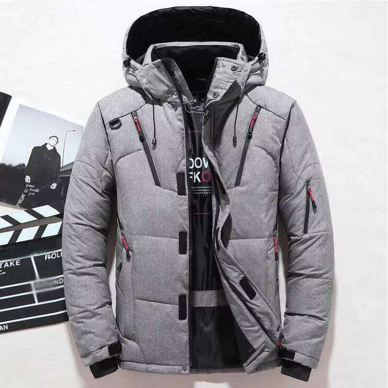 -20 Degree Male Winter Parkas Men White Duck Down Jacket Hooded Outdoor Thick Warm Padded Snow Coat Oversize M-4XL W260626 - view 3