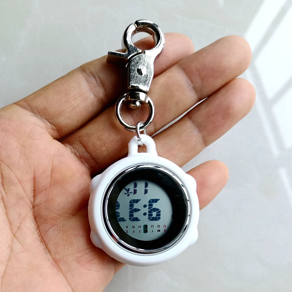 Multifunctional Electronic Digital Pocket Watches Unisex Women Mens Nurse Doctor Hanging Carabiner Keychains Students Clock 260626 - view 7