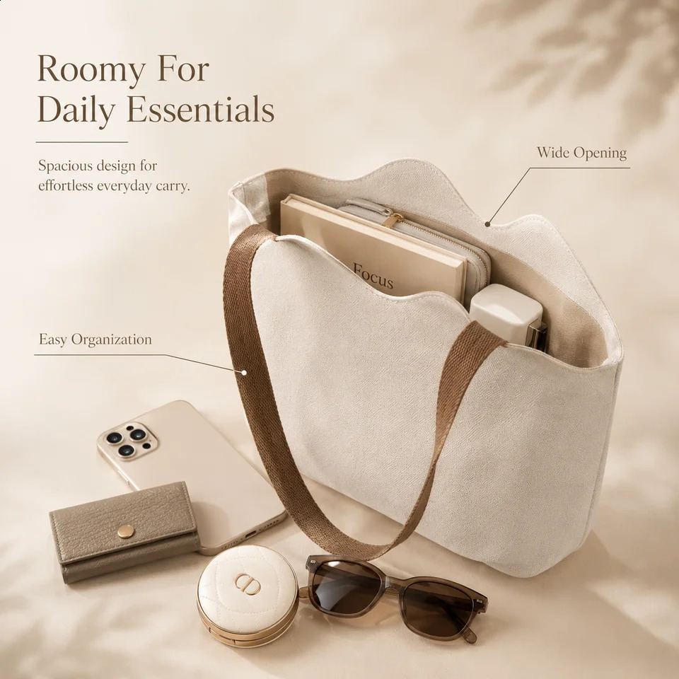 Customized Canvas Tote Bag Wear Resistant Handbag Shoulder Bag Personalized Text Or Pattern Lunch Bag Commuter Mommy Bag 260625 - view 5