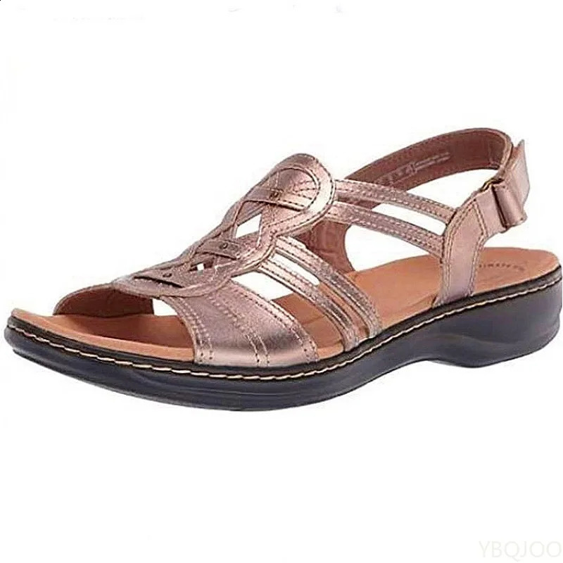 Womens Fashionable leisure Floral Sandals Wedges Outdoor Lightweight breathable Slippers Casual comfort WomenS flats 260626