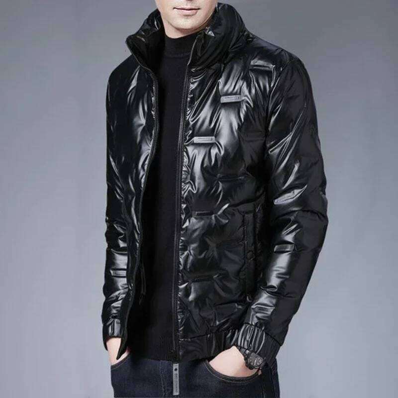 Parkas Male Padded Coats Padding Zipper Black Men's Down Jacket Short Inter Special Casual Winter Sale Offers Wholesale 2025 W260626 - view 3