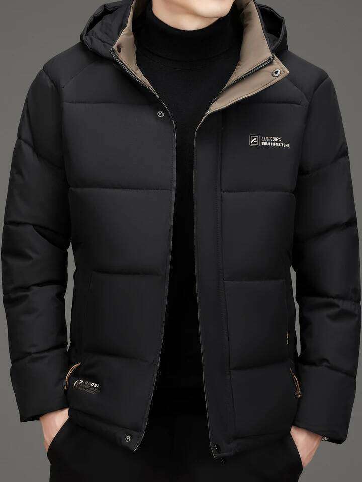 Men's warm jacket with detachable hood, casual business outdoor sports thick men's clothing, new winter style J260626 - view 3