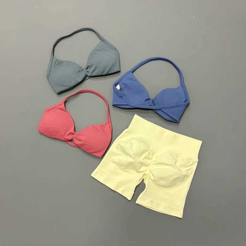 HISTELLO Sports Seamless Yoga 2PCS Set Push Up Women Bra Scrunch Butt Lift Leggings Ultra Soft Comfort Yoga Workout Wear M260626 - view 7