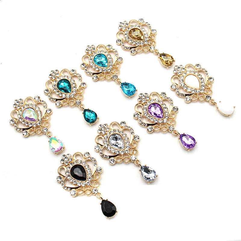 3260MM Drop Shape Acrylic Pendant For Needlework Rhinestone Button Headwear Apparel Jewelry Accessories Diy Flat Brooch 260623 - view 3