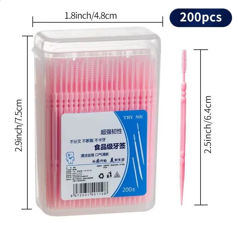 Toothpick Brush 100 PCs Boxed Plastic Disposable Household Interdental Teeth Picking Dental Floss 260626 - view 6
