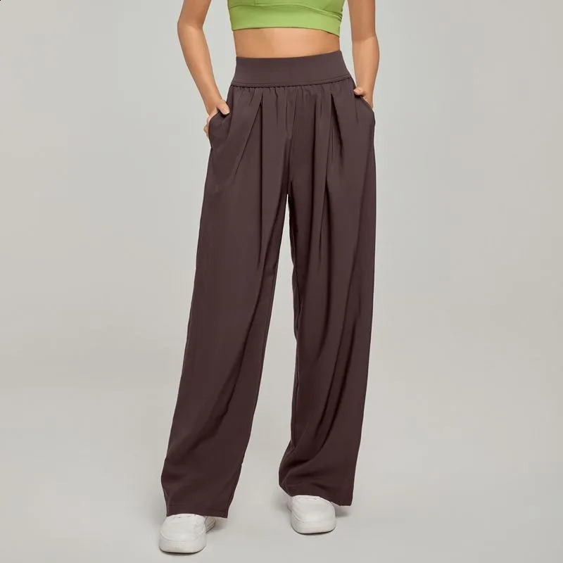 Women pants Wide Leg High Waist Loose Trousers Summer Casual Yoga Pants Draping Breathable Gym Lounge Woman clothing 260625 - view 6
