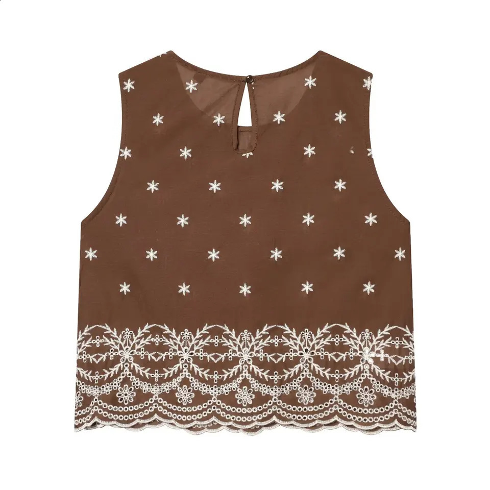KONDALA Woman Chic Embroidery Skirt Set Summer Holidays Trendy Tank Tops Elastic Waist 2026 Fashion Elegant Casual 260626 - view 3