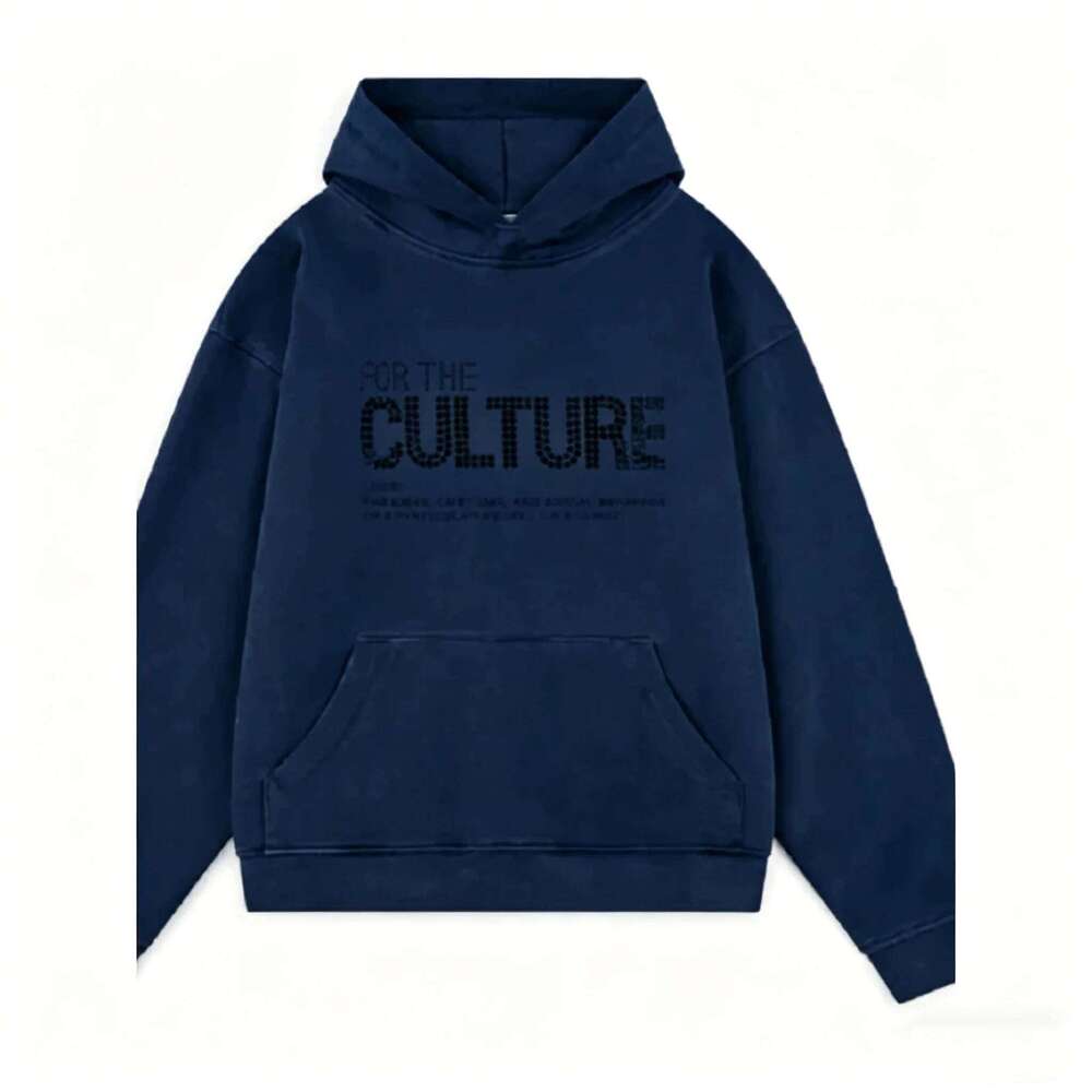 Y2K Brick Letter Print Hooded Sweatshirt American Street Style Personality Spring and Autumn Men's Retro Hoodie W260626 - view 7