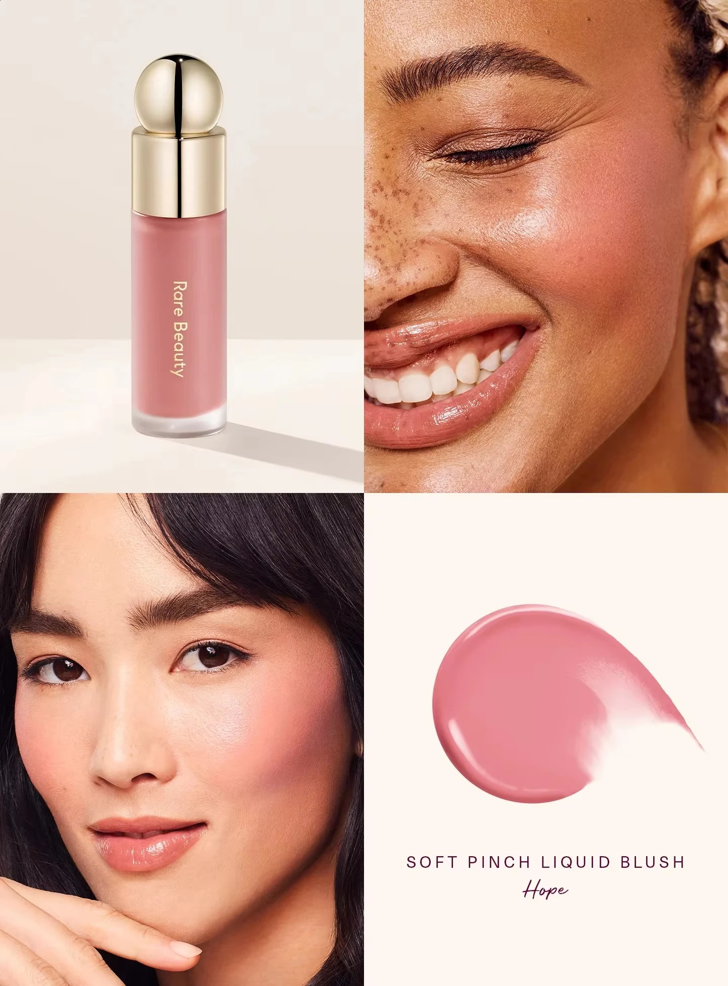 Rare Beauty Soft Pinch Tinted Lip Oil Stain Lip Gloss Delight Hope Happy Wonder Liquid Blush Makeup Cosmetics Face Eye Blusher 260625 - view 6
