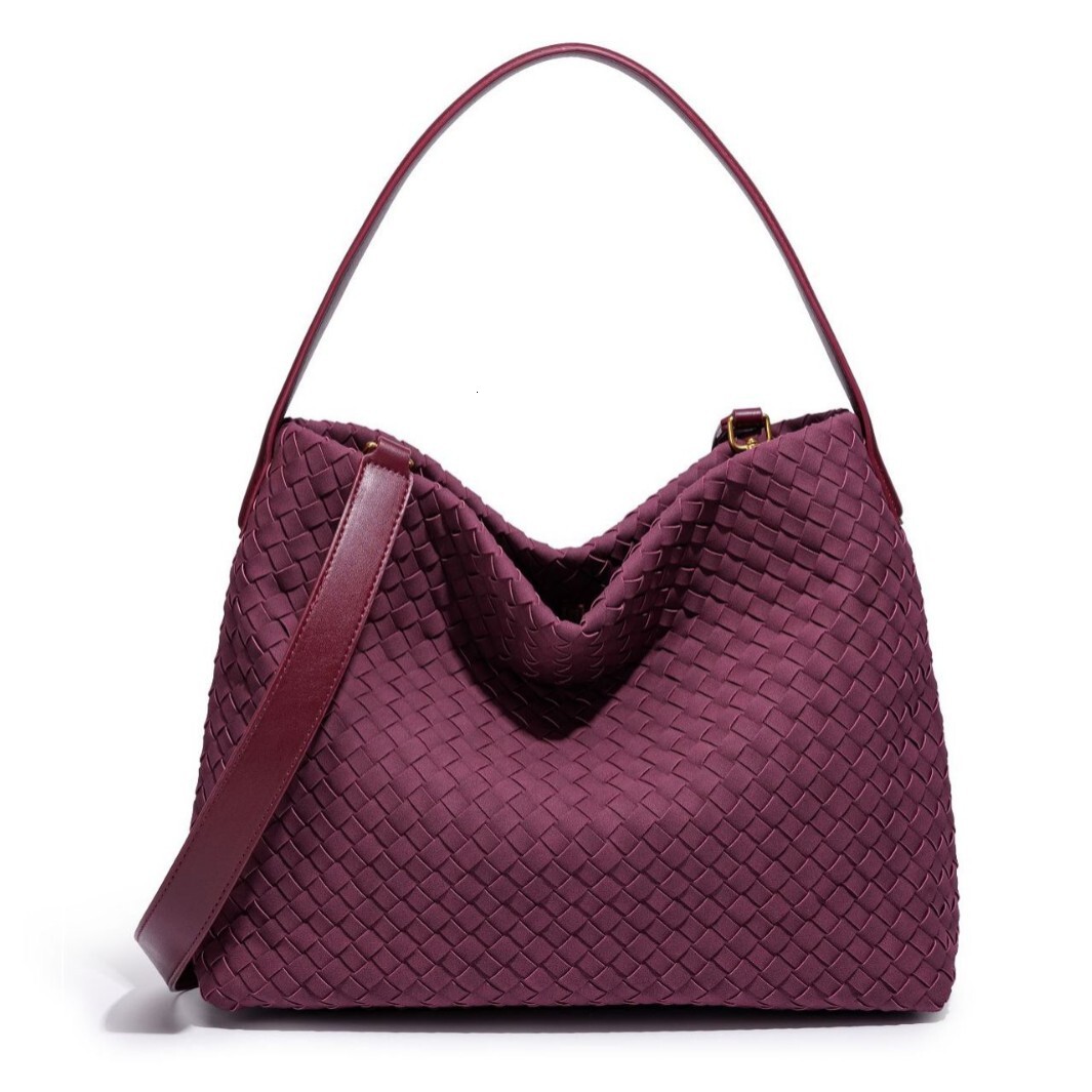 2026 Cross Border Large Capacity Woven Shoulder For Women Commuting Tote Underarm Bag Vintage Matte Material Crossbody