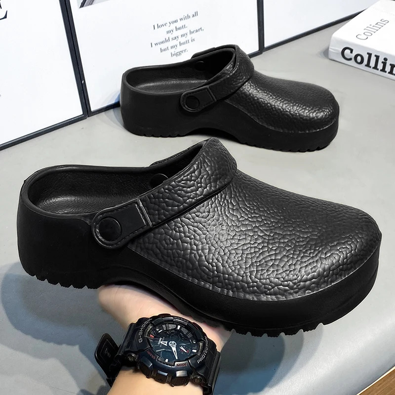 2026 Men Women EVA Sandals Light Couples Garden Clog Anti-Slip Work Shoes Waterproof Chef Shoes Comfortable Slippers for Kitchen 260626 - view 6