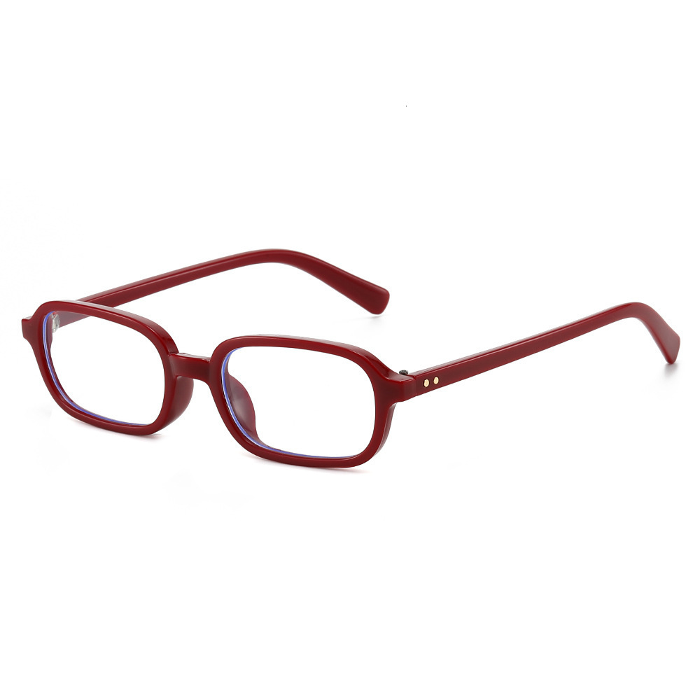 High-End With A Unique Trendy Style, European And American Fashion Small Square Frame Studded Sunglasses For Women, Flat Lenses, Ins Style - view 4
