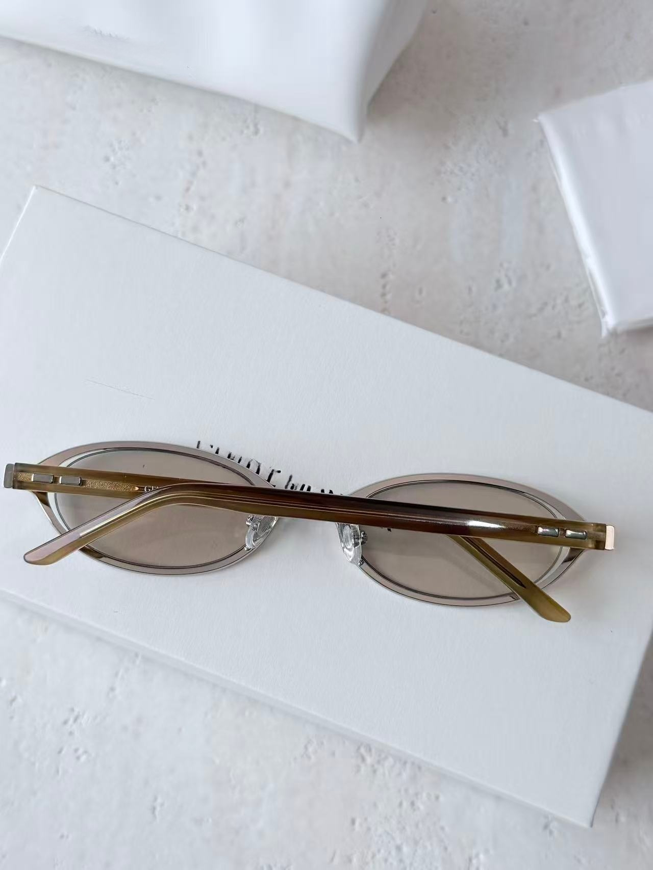GM New Model Moody Oval Wang Hedi Style Y K Sunglasses Old Money Style Sun Protection Sunglasses - view 8