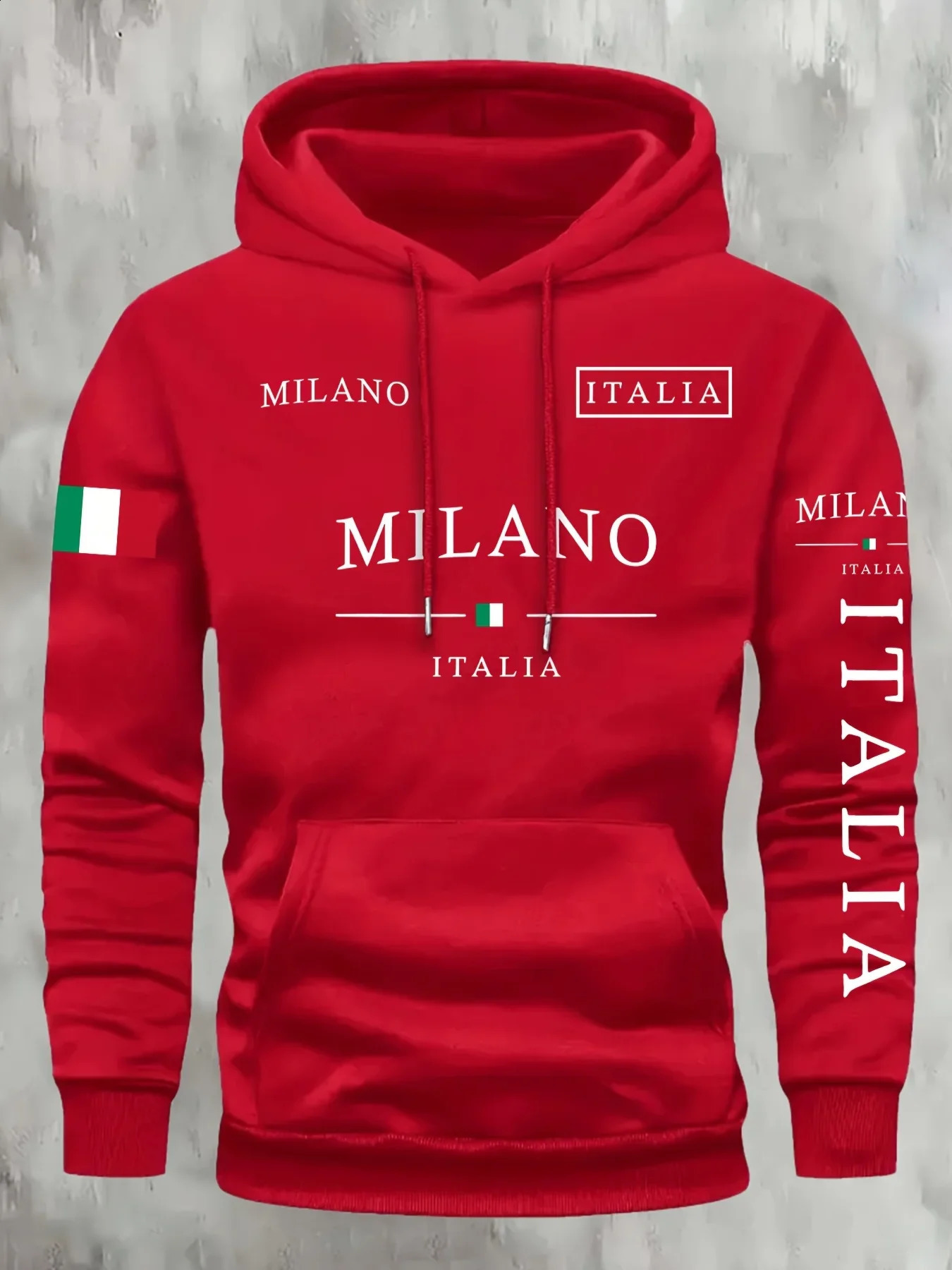 ITALIA MILANO Men Women Hoodie Outdoor Street Casual Sports Vacation Trend Spring Autumn Winter Couple Sweatshirt Top Clothing 260626 - view 5