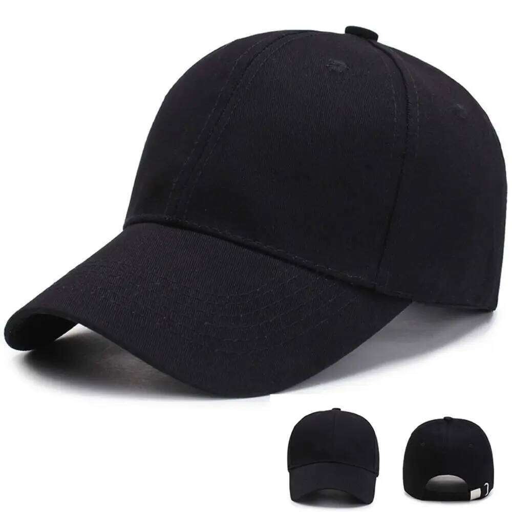 Caps Black for Mens Women Sports Adjustable Cotton Baseball Cap Casual Summer Hat W260626 - view 3