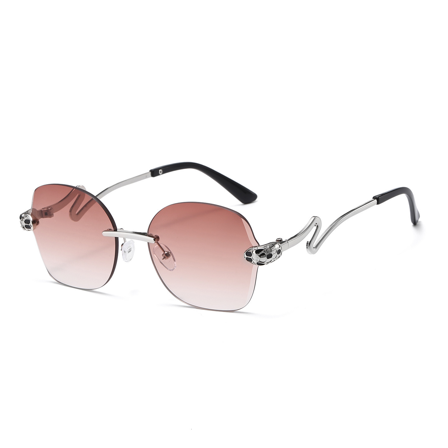 2026 New Frameless Distinctive Trendy UV Protection Glasses, Fashionable And Stylish For Runway Shows - view 6