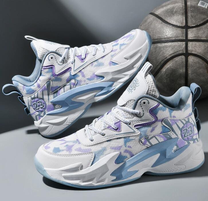Children's sports basketball shoes men's casual shoes teenagers students adults boys practical concrete training shoes 26-6.9-3 - view 4