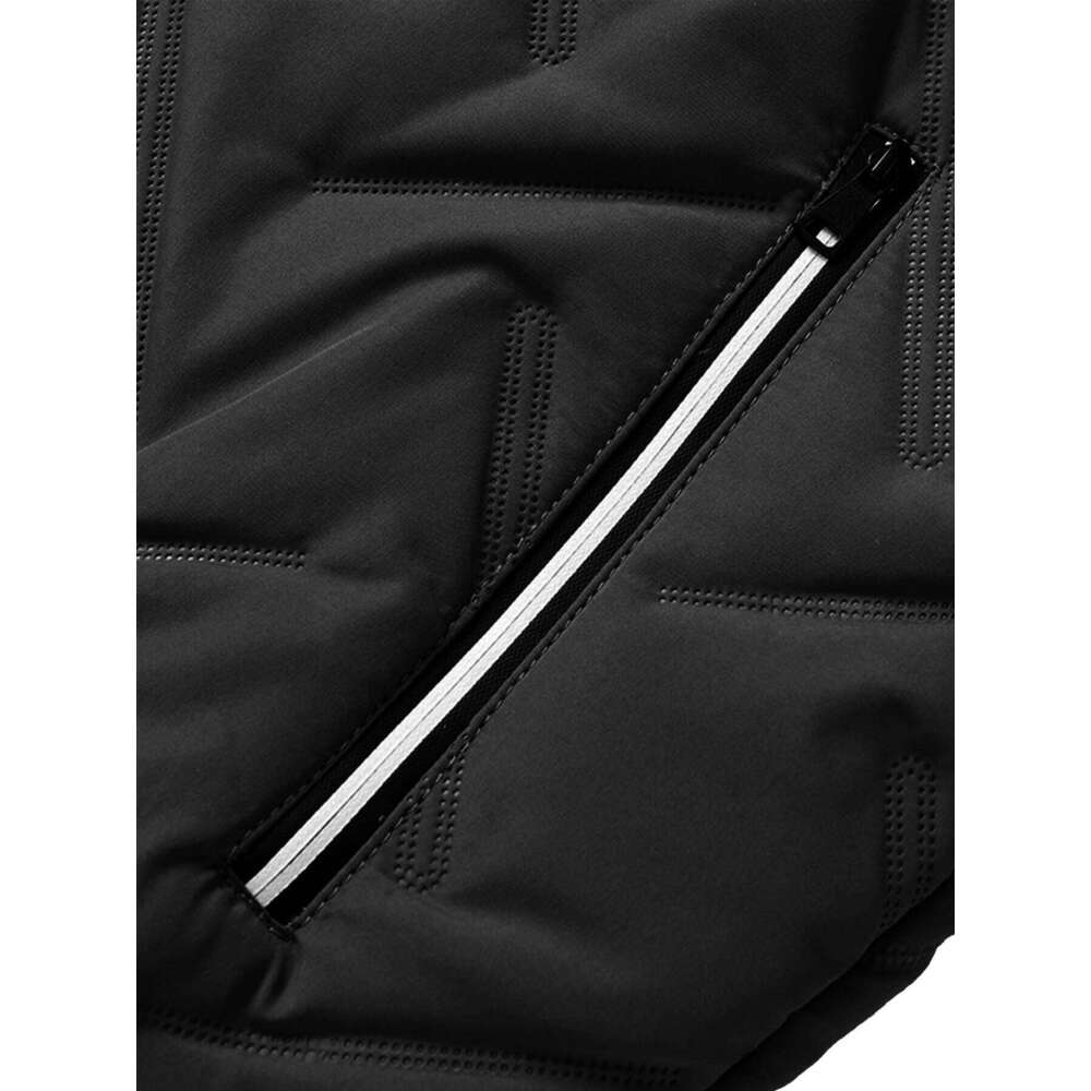 Men's Casual Stand-Up Collar Jacket, Autumn Winter Style Coat, Windproof, Cold-Proof, and Warm Top J260626 - view 4