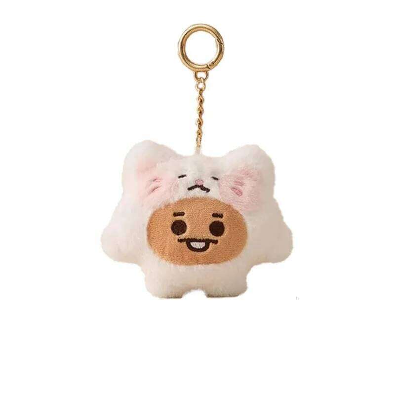 2026 BT21 Anime Kawaii Zoo Series Plush Keychain Cute Cartoon Doll School Bag Pendant Decoration Birthday Gift Line Friends 26Y0626 - view 7
