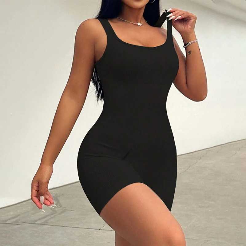 Sleeveless Tracksuit Womens Yoga Short Bodysuit Sportswear Womens Gym Workout Clothes Fitness Stretch Jumpsuits Yoga Suit M260626 - view 3
