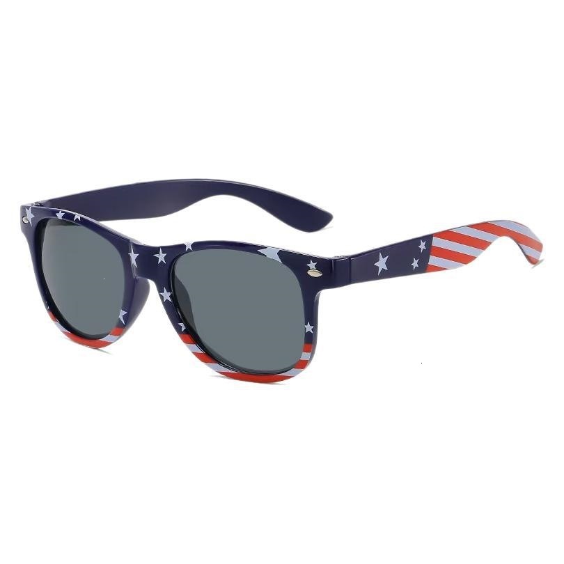 Designer's New Classic Rice Nail Style Transparent Style American Flag Sunglasses Independence Day Sunglasses Personalized Trendy Casual Versatil - view 6