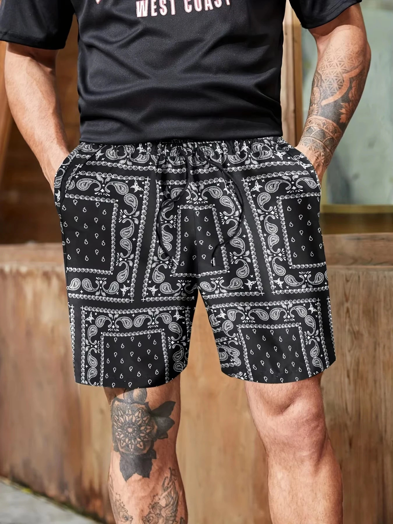 Summer Gradient Graphic Beach Shorts Mens Color Printing Board Shorts Casual Vacation Shorts Loose Surfing Swimming Shorts 260623